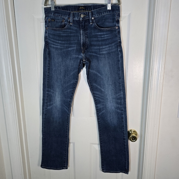 Polo Ralph Lauren Varick Slim Straight Men's Blue Jeans 32 X 32 - Picture 1 of 4